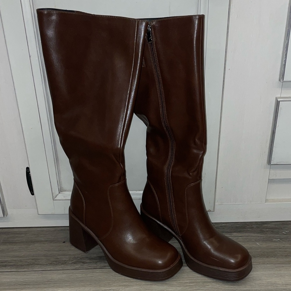 Brown Knee High Boots
